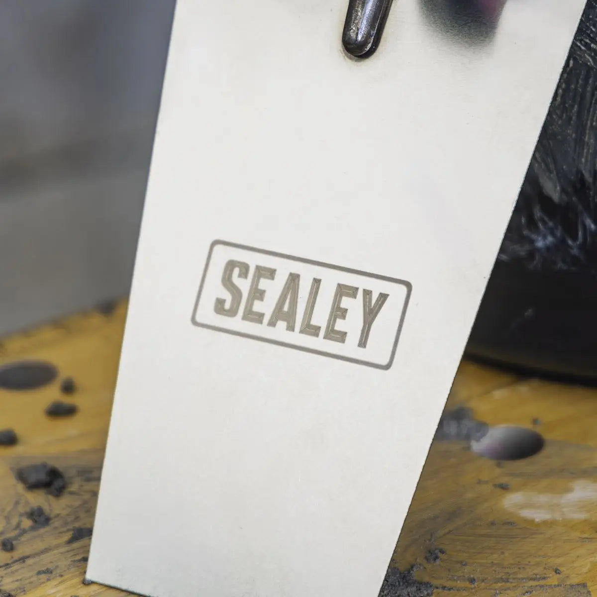 Sealey Stainless Steel Bucket Trowel - Rubber Handle - 180mm  White Rose Tools