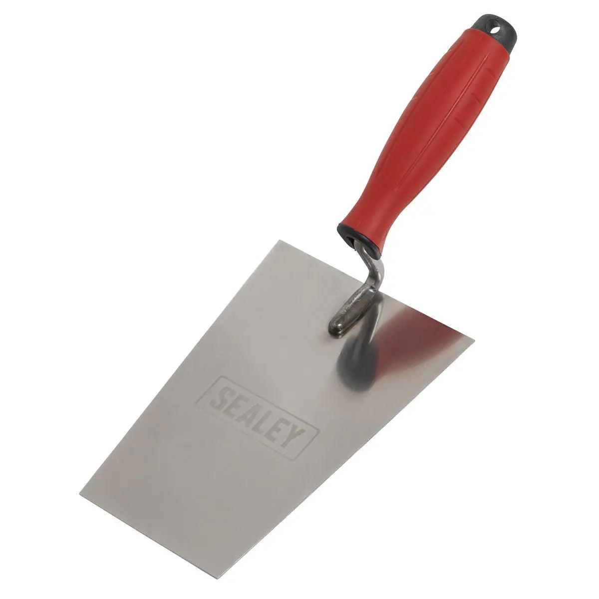 Sealey Stainless Steel Bucket Trowel - Rubber Handle - 180mm  White Rose Tools