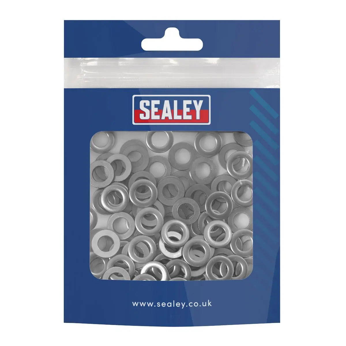 Sealey Stainless Steel Flat Washer Din 125 – M6 - Pack of 100  White Rose Tools