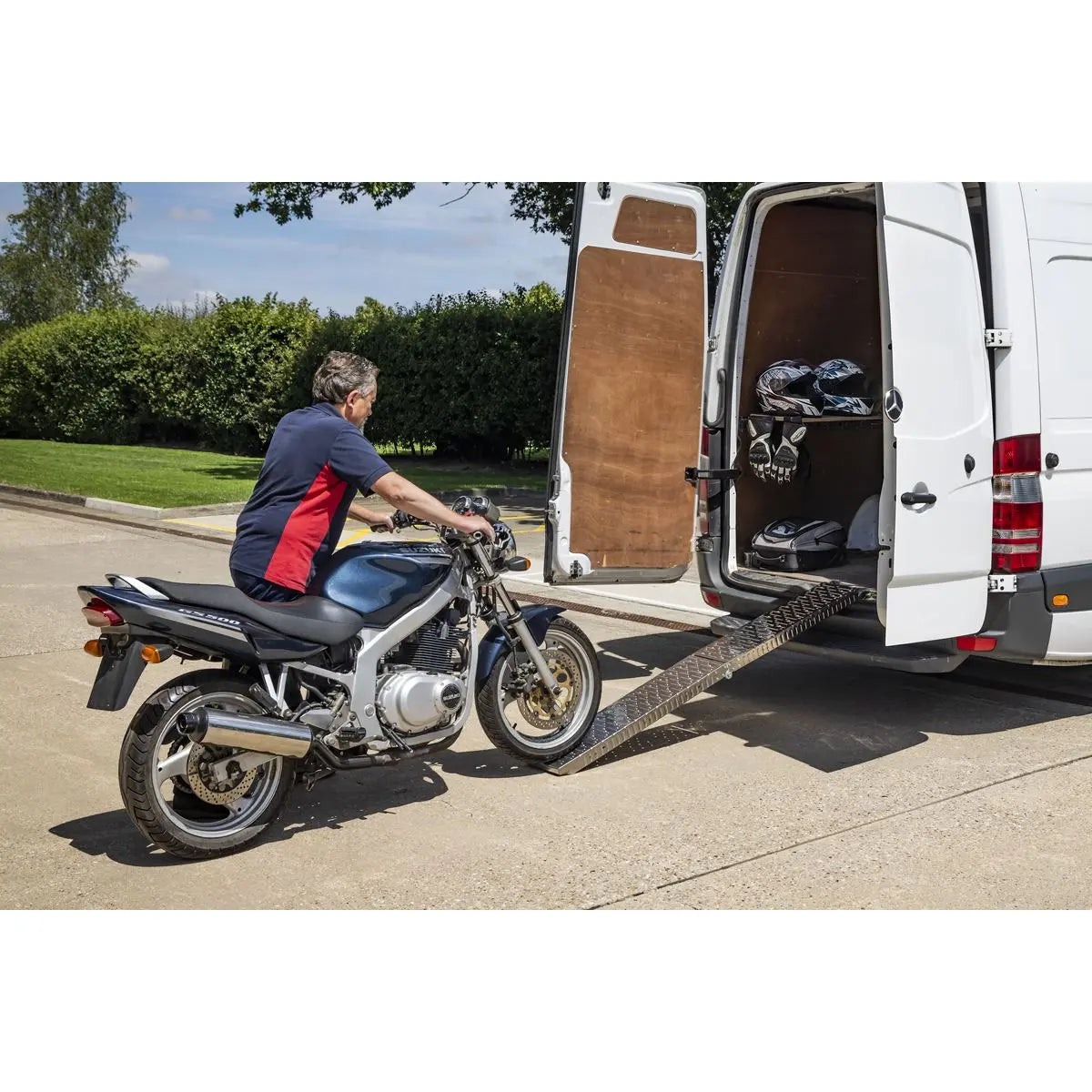 Sealey Stainless Steel Loading Ramp 270kg Capacity  White Rose Tools