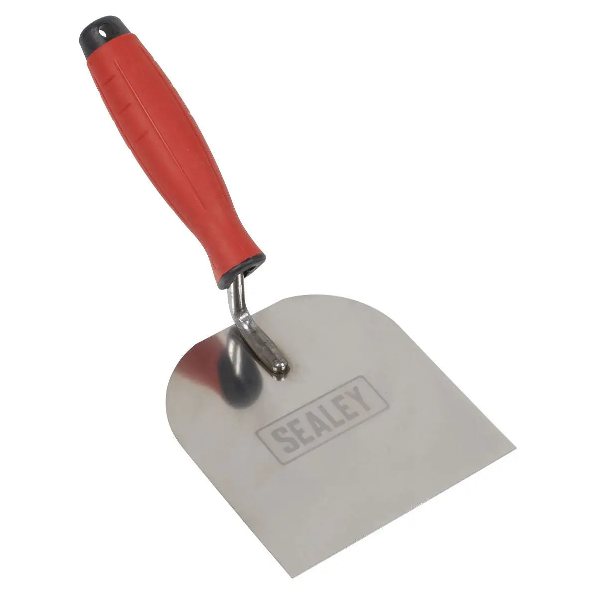 Sealey Stainless Steel Margin Trowel - Rubber Handle - 120mm  White Rose Tools