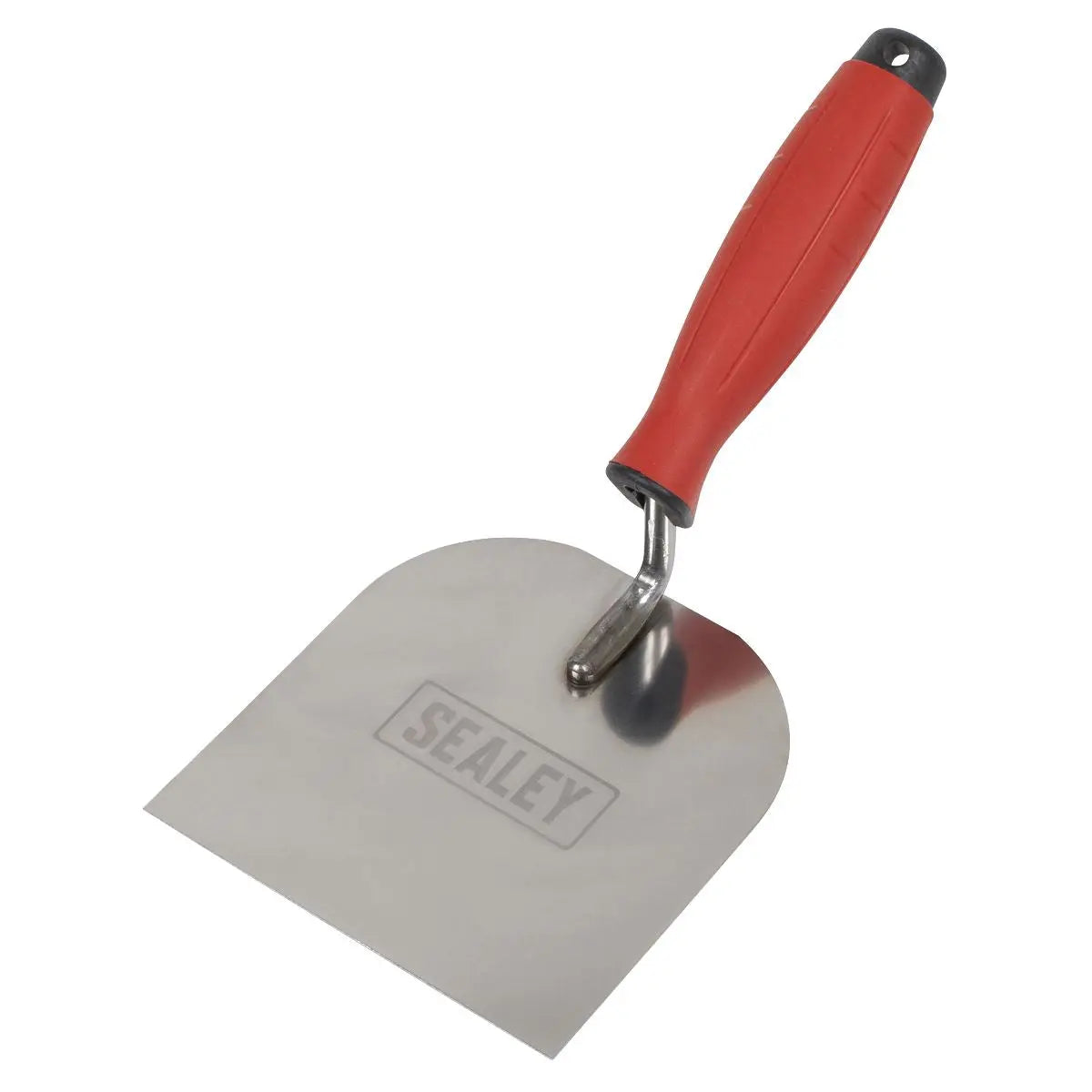 Sealey Stainless Steel Margin Trowel - Rubber Handle - 120mm  White Rose Tools