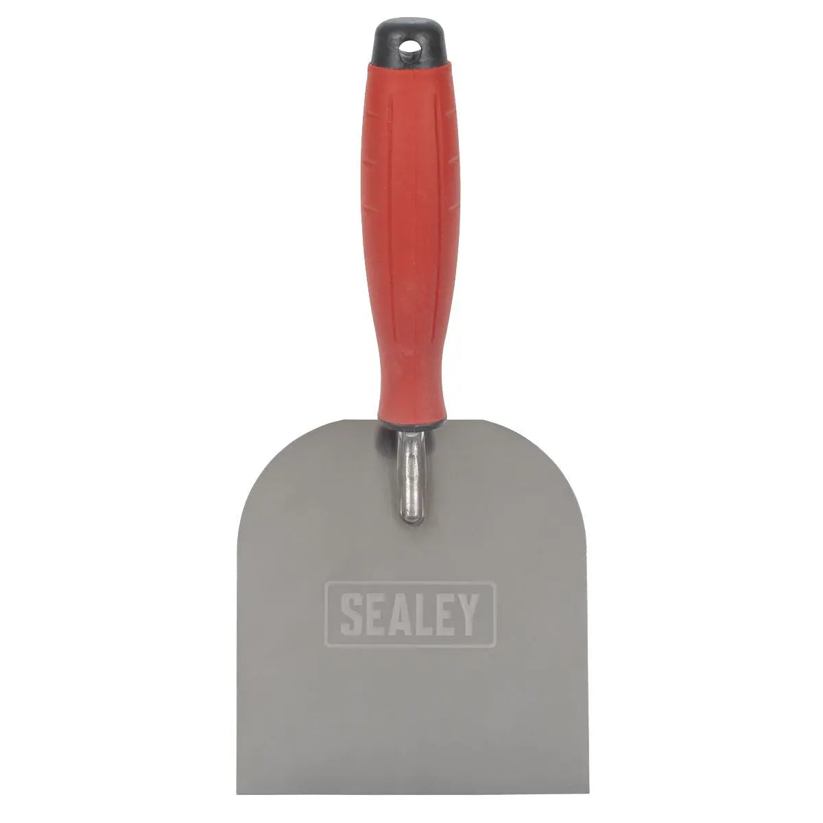 Sealey Stainless Steel Margin Trowel - Rubber Handle - 120mm  White Rose Tools