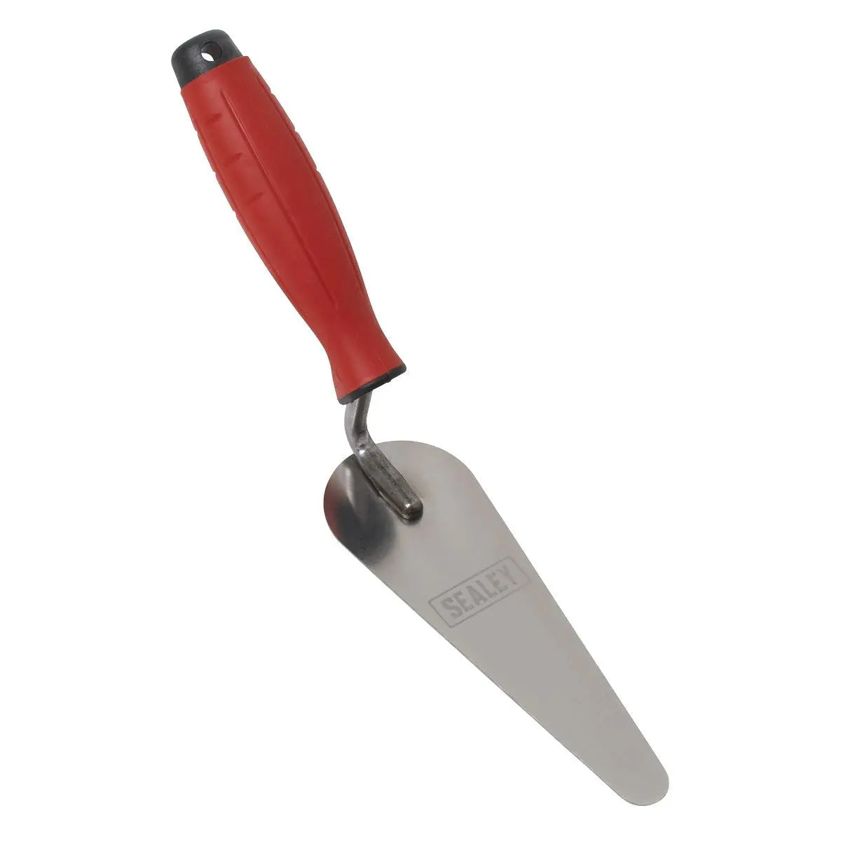 Sealey Stainless Steel Narrow Gauging Trowel - Rubber Handle - 160mm  White Rose Tools