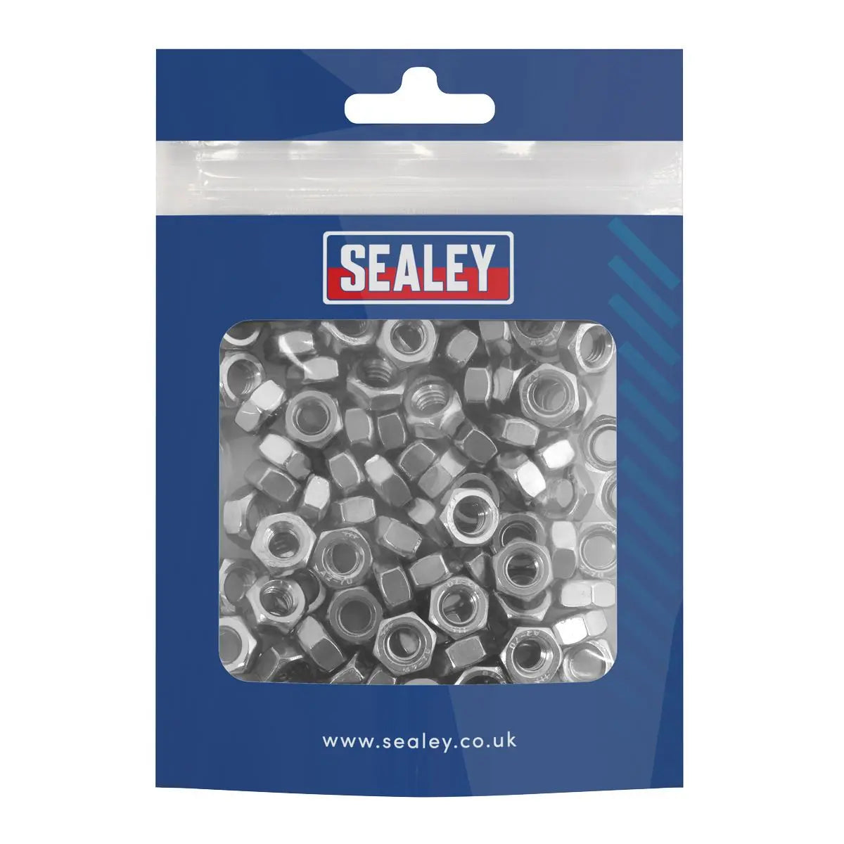 Sealey Stainless Steel Nut Din 934 – M6 - Pack of 100  White Rose Tools