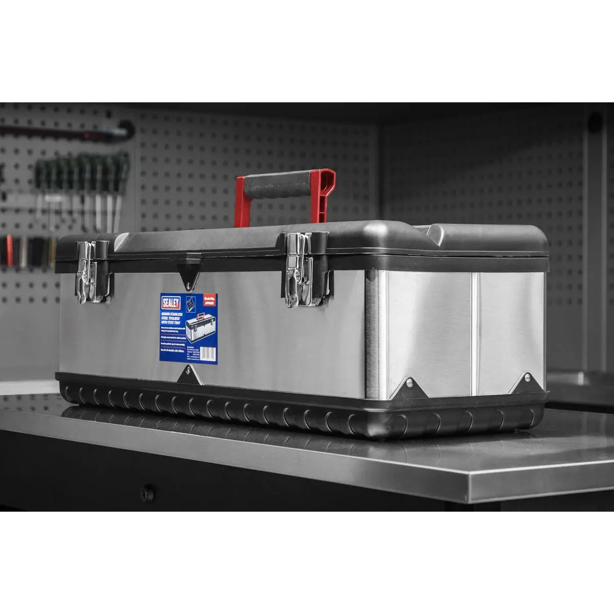 Sealey Stainless Steel Toolbox 660mm with Tote Tray 
