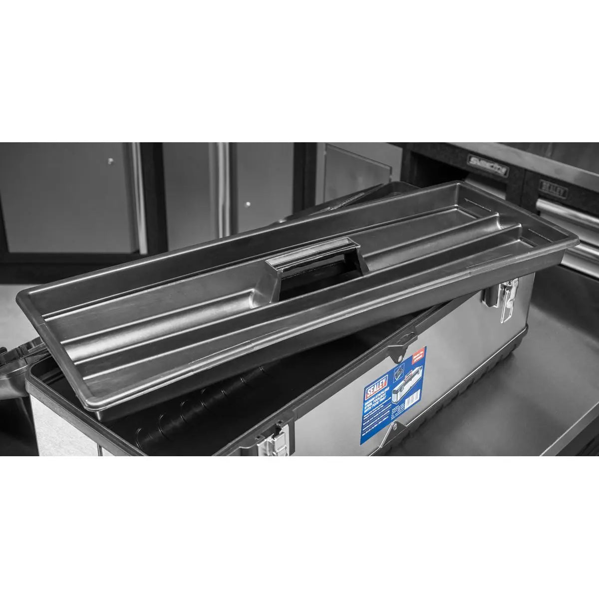 Sealey Stainless Steel Toolbox 660mm with Tote Tray 