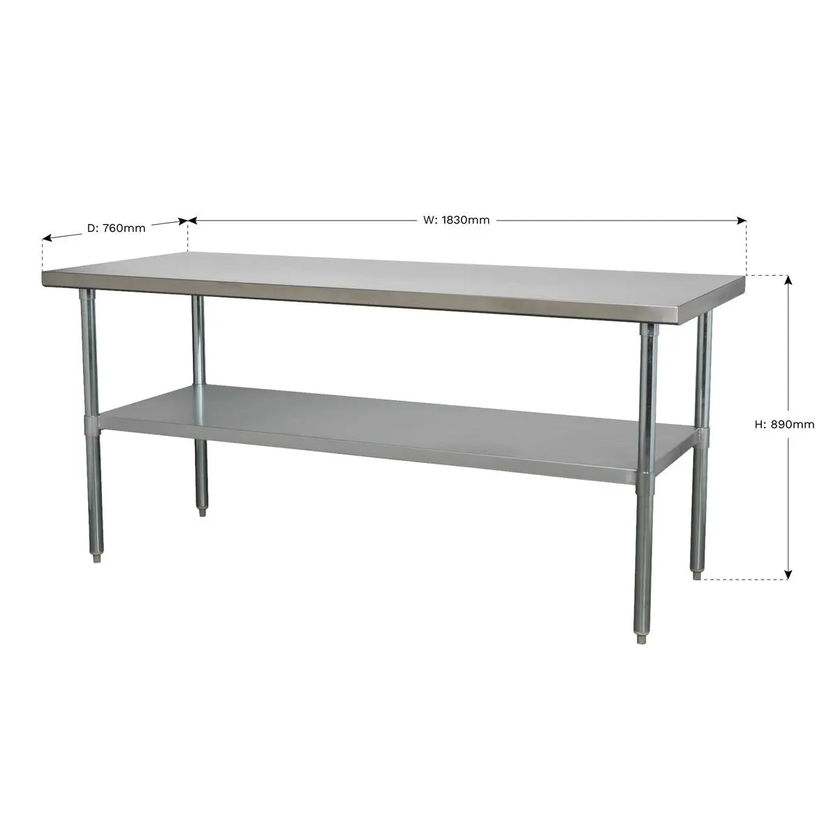 Sealey Stainless Steel Workbench 1.8m 
