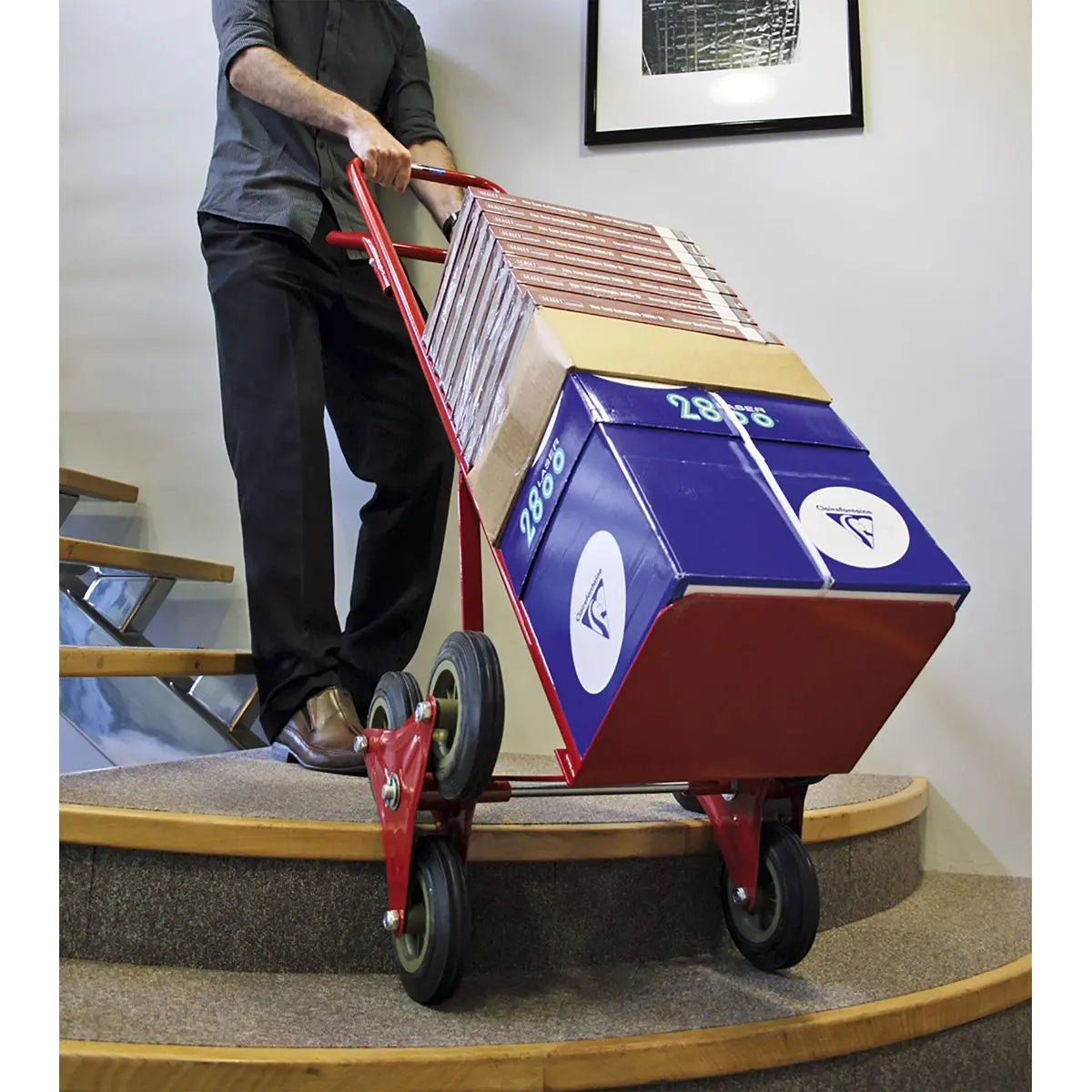 Sealey Stair Climbing Sack Truck with Solid Tyres 150kg Capacity 
