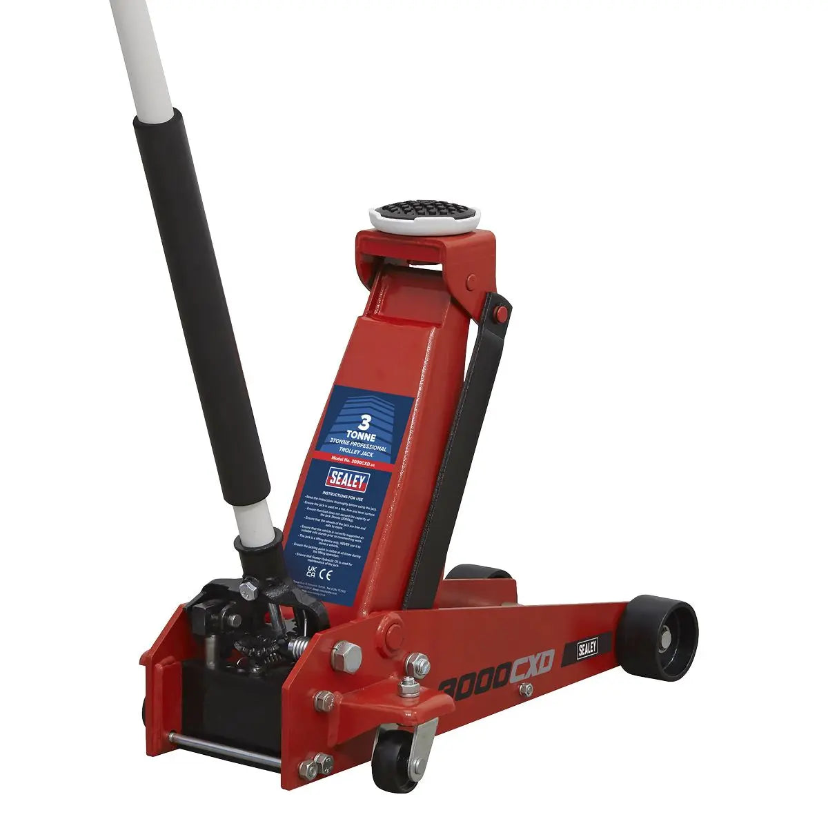 Sealey Standard Chassis Trolley Jack 3 Tonne 