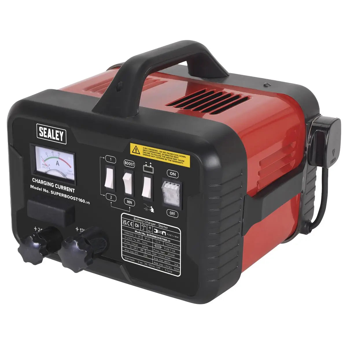 Sealey Starter/Charger 160/30Amp 12/24V 230V 