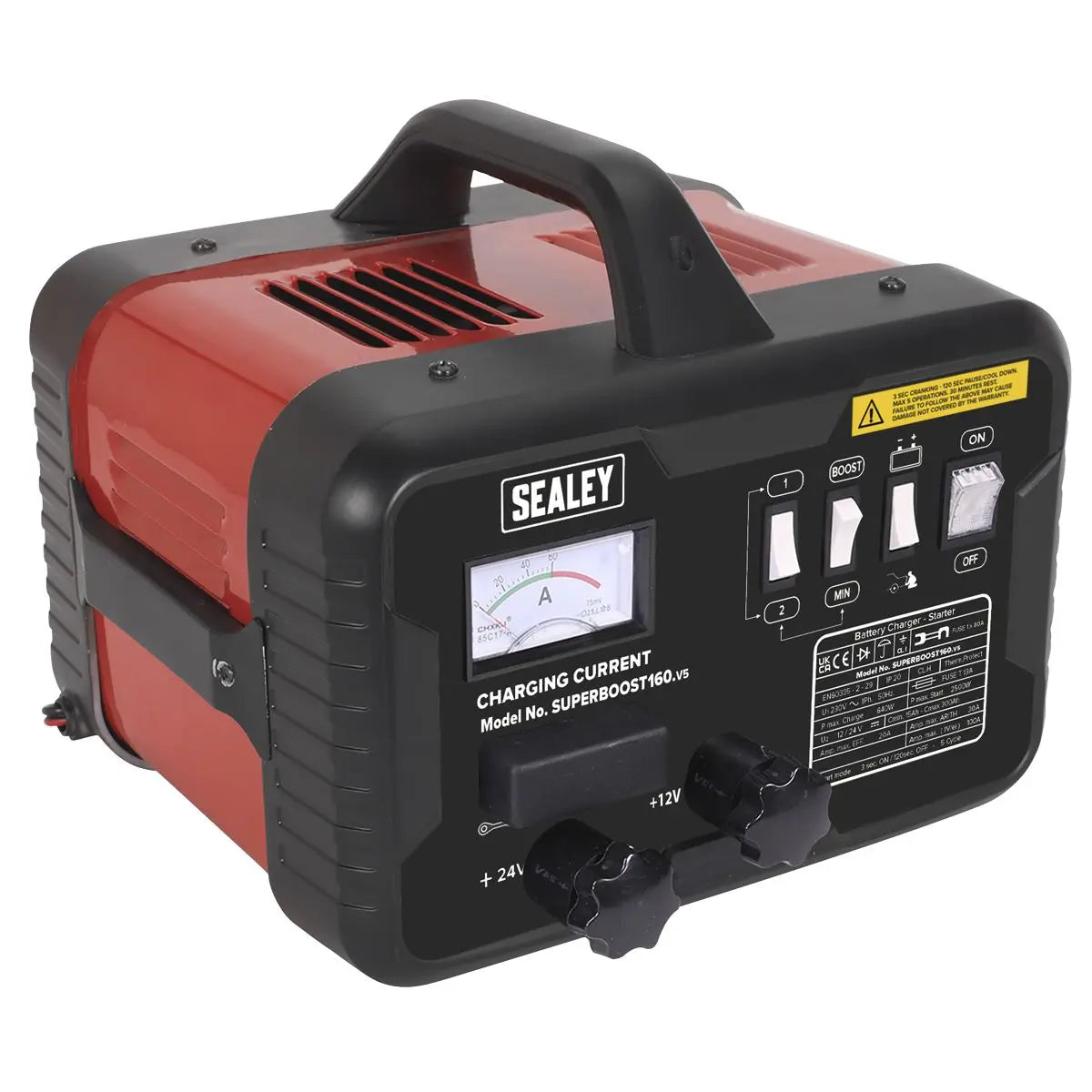 Sealey Starter/Charger 160/30Amp 12/24V 230V 