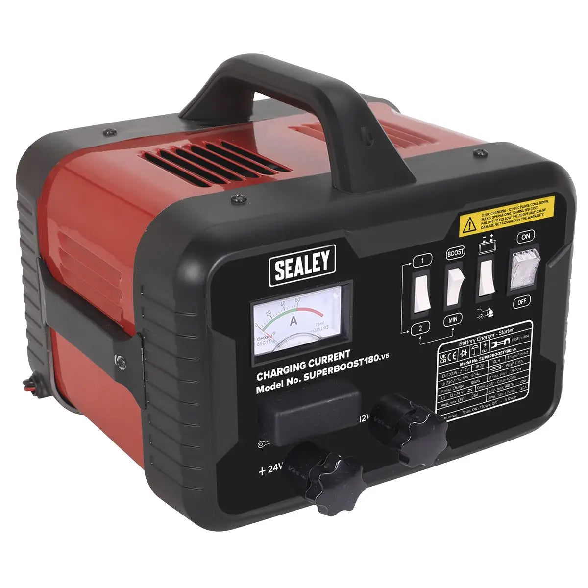 Sealey Starter/Charger 180/40A 12/24V 230V 
