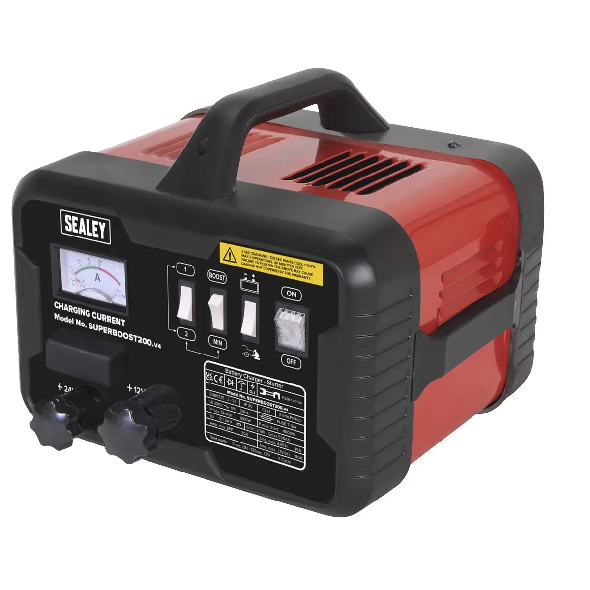 Sealey Starter/Charger 200/45A 12/24V 230V 