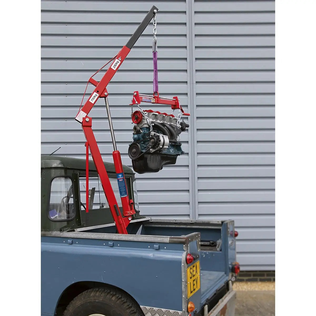 Sealey Static Mounted Crane 750kg  White Rose Tools