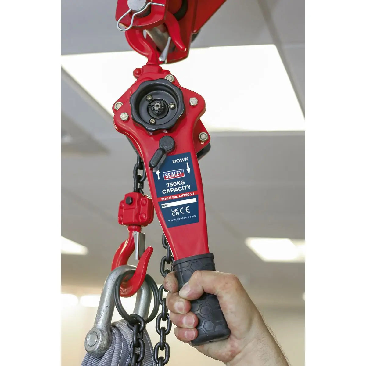 Sealey Steel Lever Hoist 750kg 