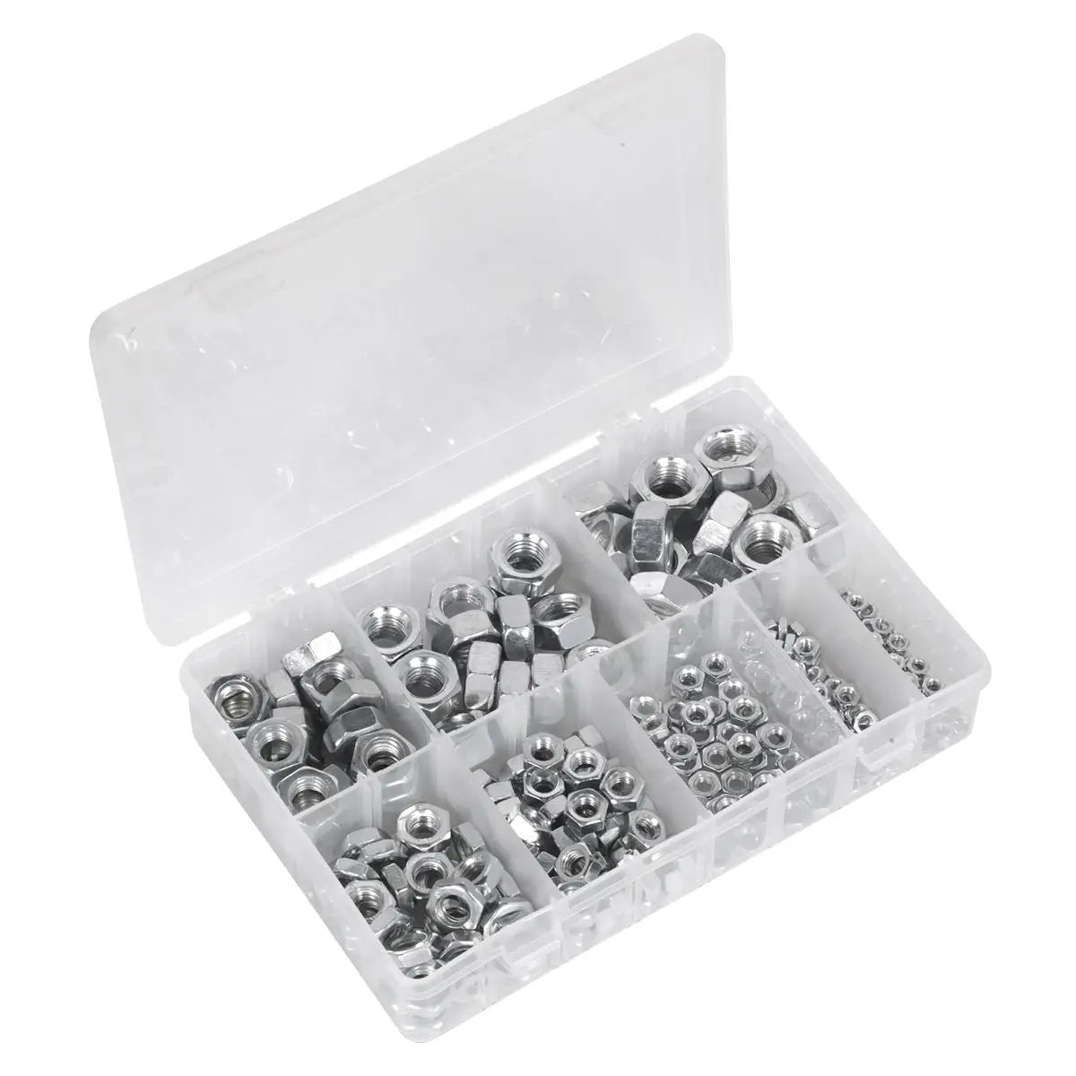 Sealey Steel Nut Assortment 255pc M4-M16 Metric 