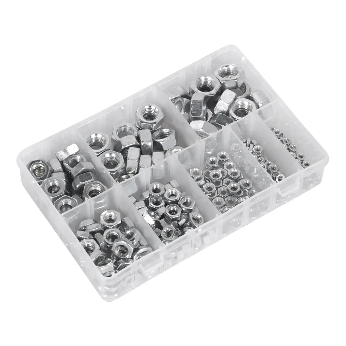 Sealey Steel Nut Assortment 255pc M4-M16 Metric 