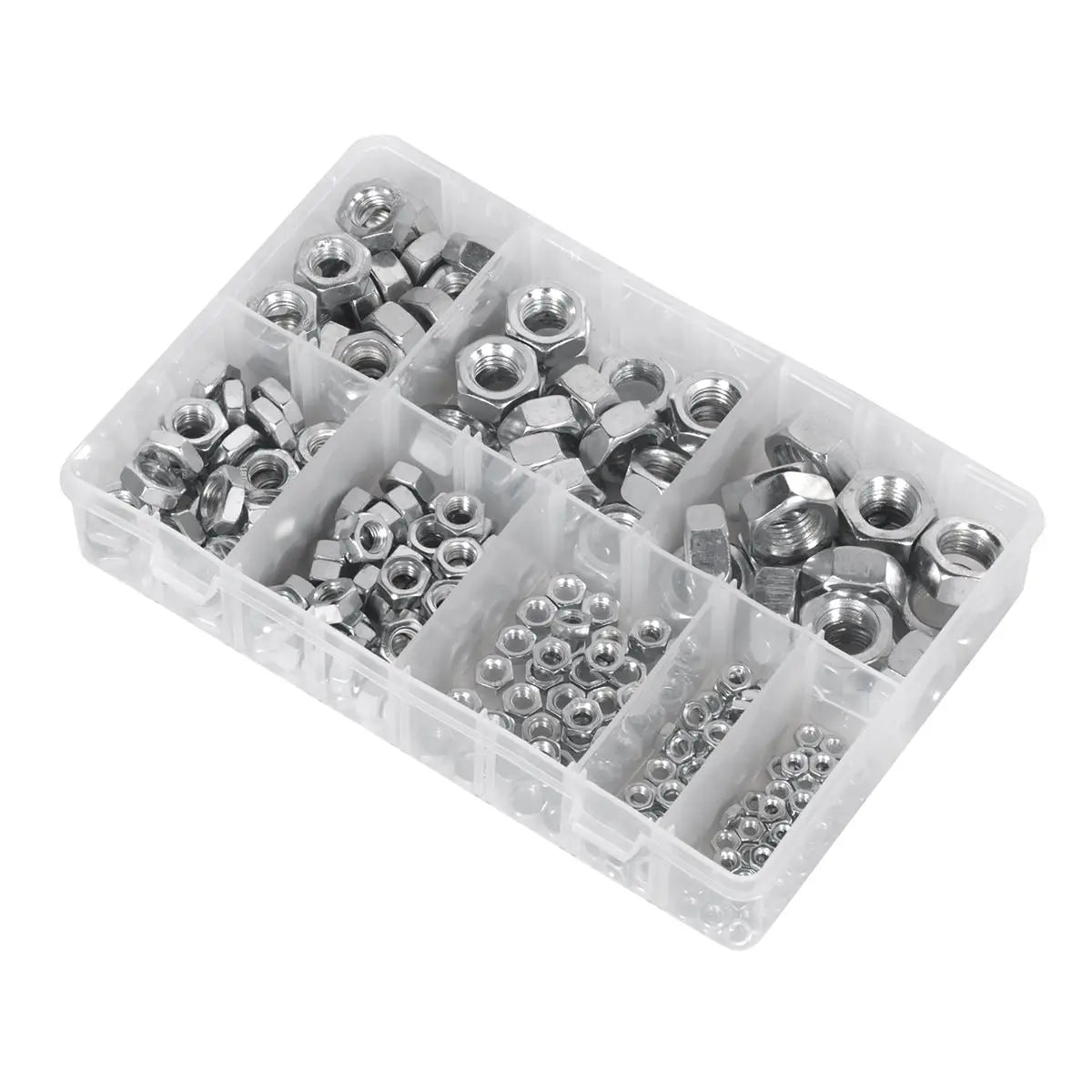Sealey Steel Nut Assortment 255pc M4-M16 Metric 