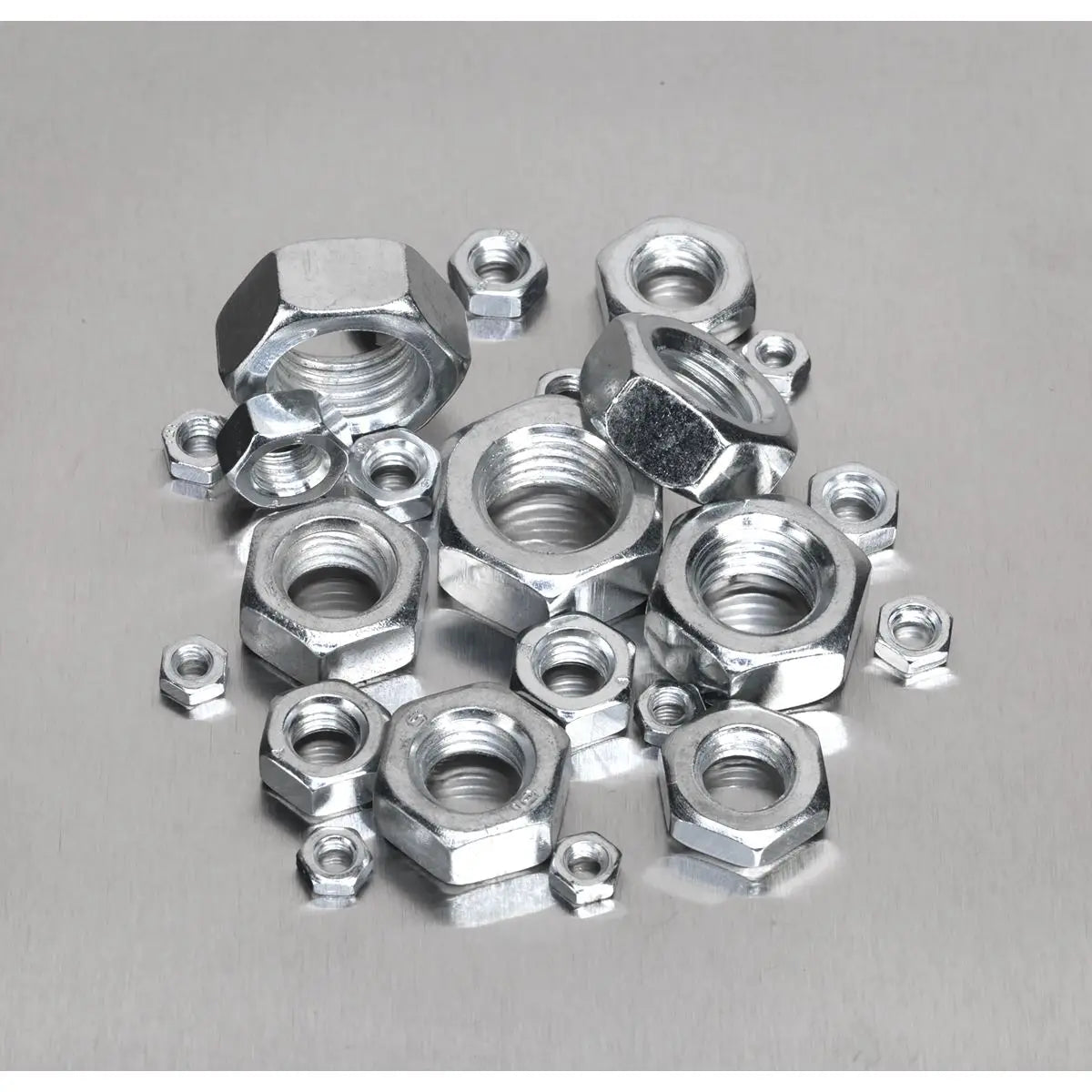 Sealey Steel Nut Assortment 255pc M4-M16 Metric 