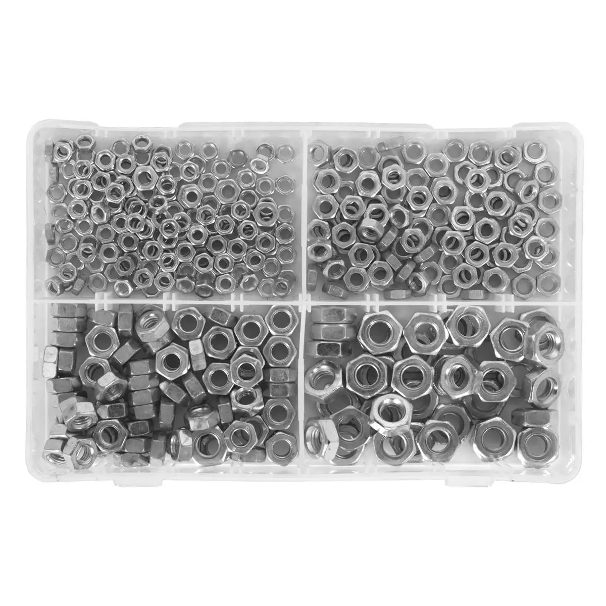 Sealey Steel Nut Assortment 370pc M5-M10 Metric 