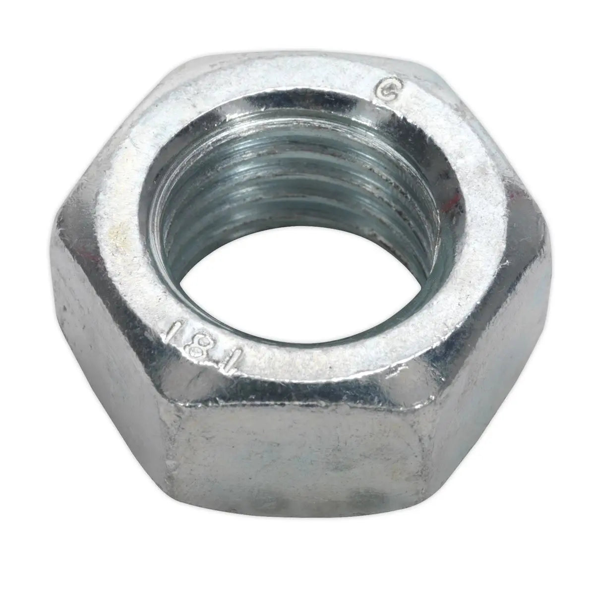 Sealey Steel Nut DIN 934 - M20 Zinc Pack of 10 