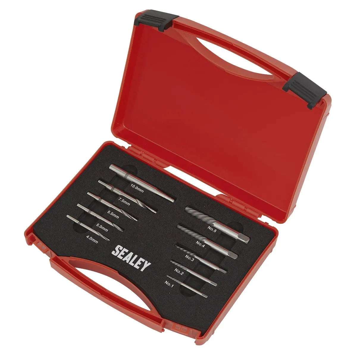 Sealey Step Drill Screw/Bolt Extractor Set 10pc 