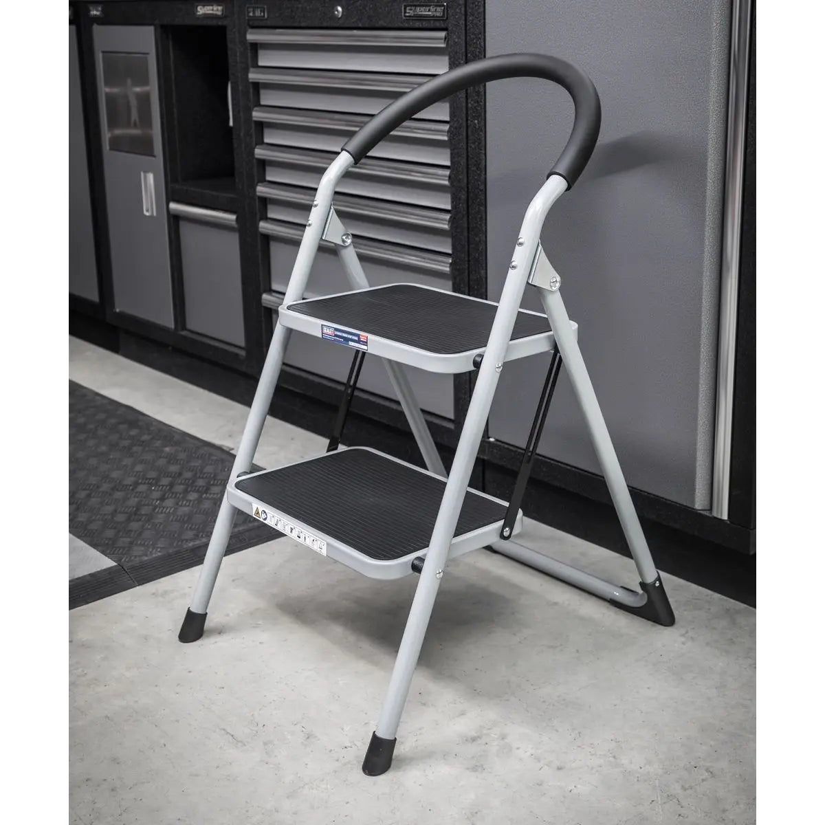 Sealey Step Stool 2-Tread 150kg Capacity EN14183 