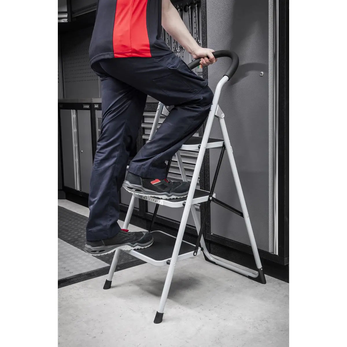 Sealey Step Stool 3-Tread 150kg Capacity EN 14183 