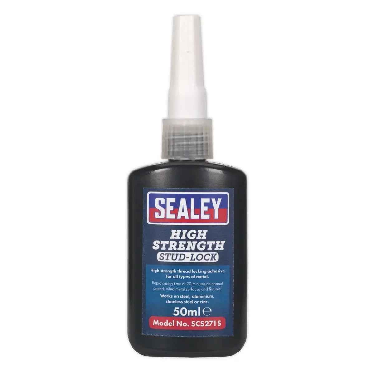 Sealey Stud Lock High Strength 50ml Metal Fixing Glue Adhesive 