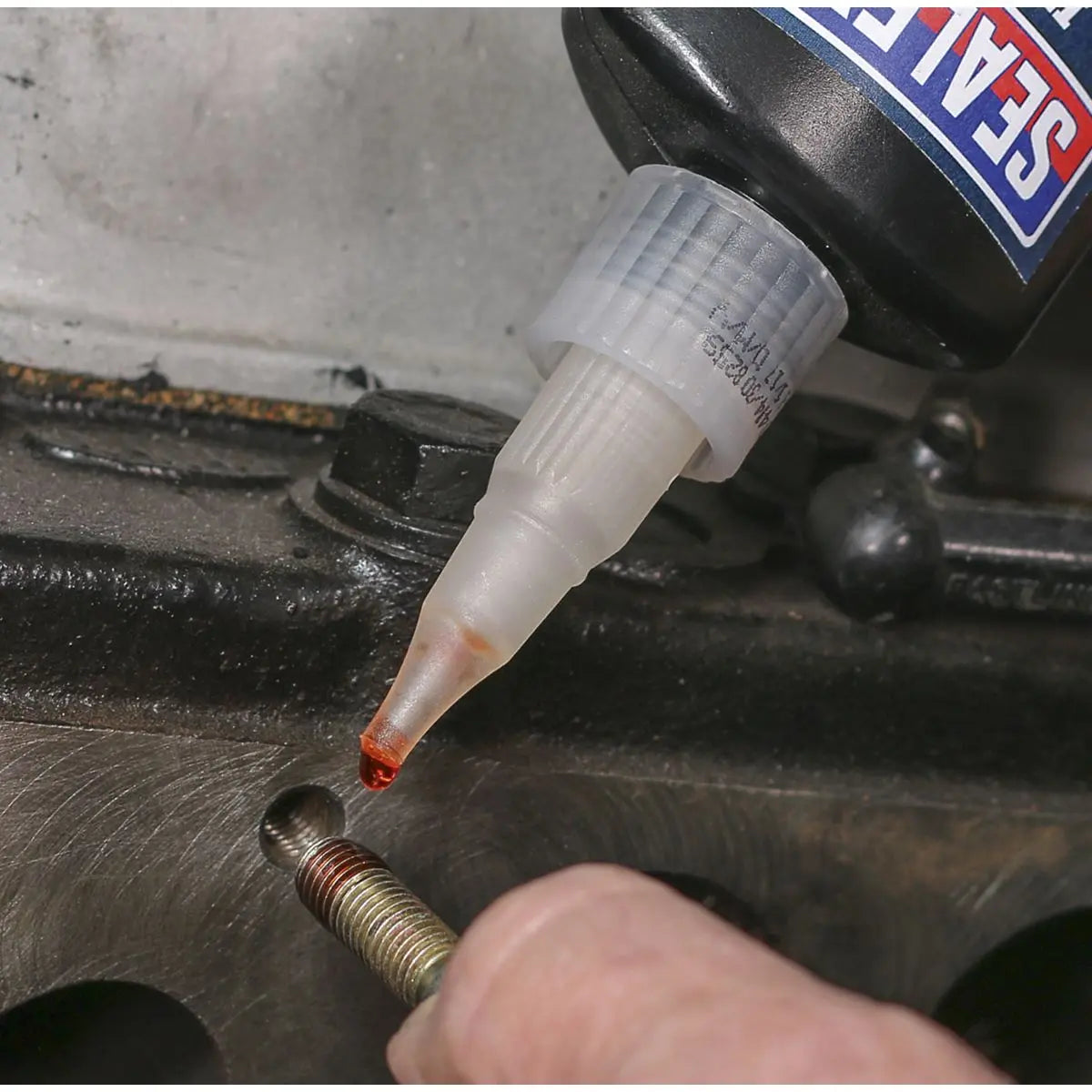 Sealey Stud Lock High Strength 50ml Metal Fixing Glue Adhesive 