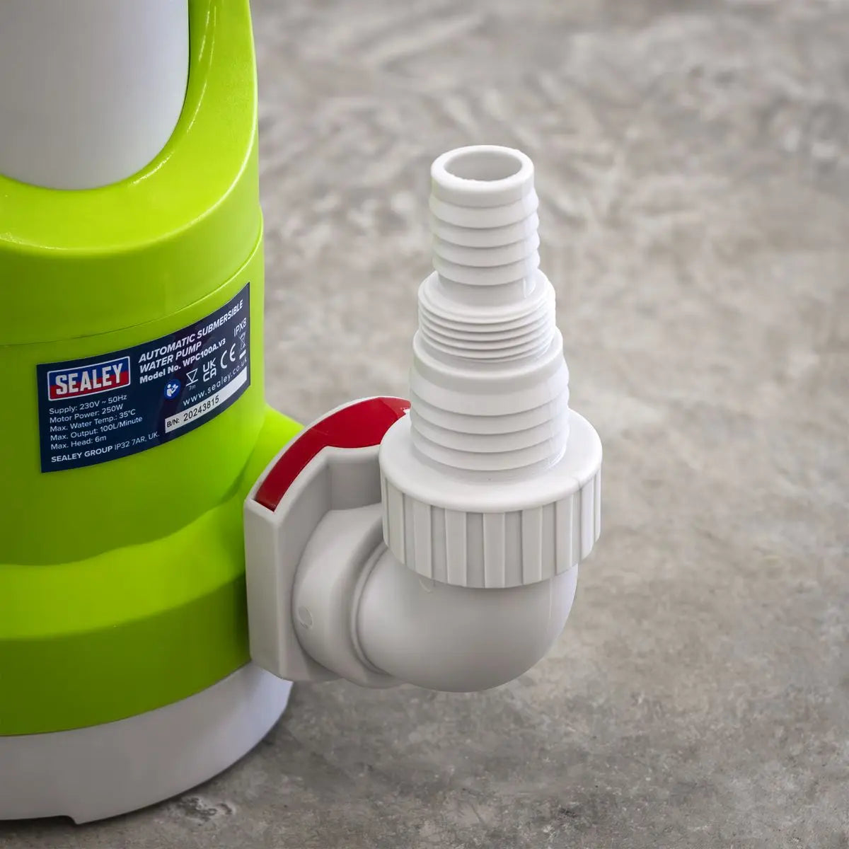 Sealey Submersible Water Pump Automatic 100L/min 230V 