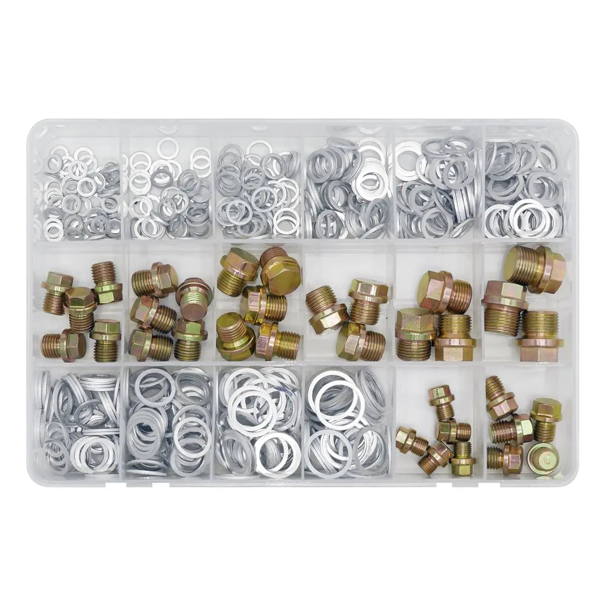Sealey Sump Plug & Washer Assortment 534pc 