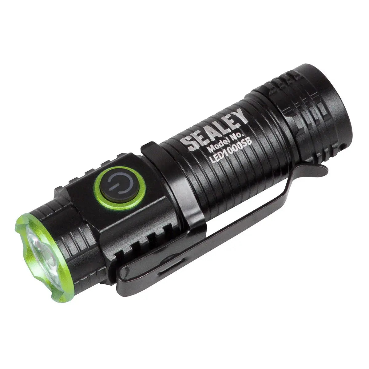 Sealey Super Beam 1000lm Rechargeable SMD LED 10W Pocket Light  White Rose Tools
