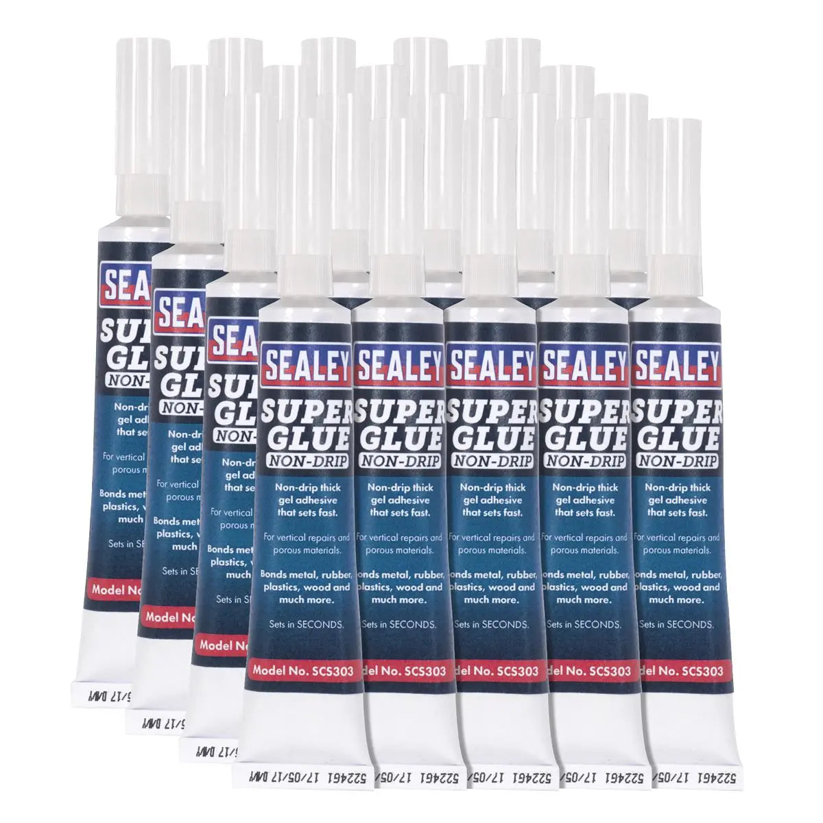 Sealey Super Glue Non-Drip Gel 20g Pack of 20 