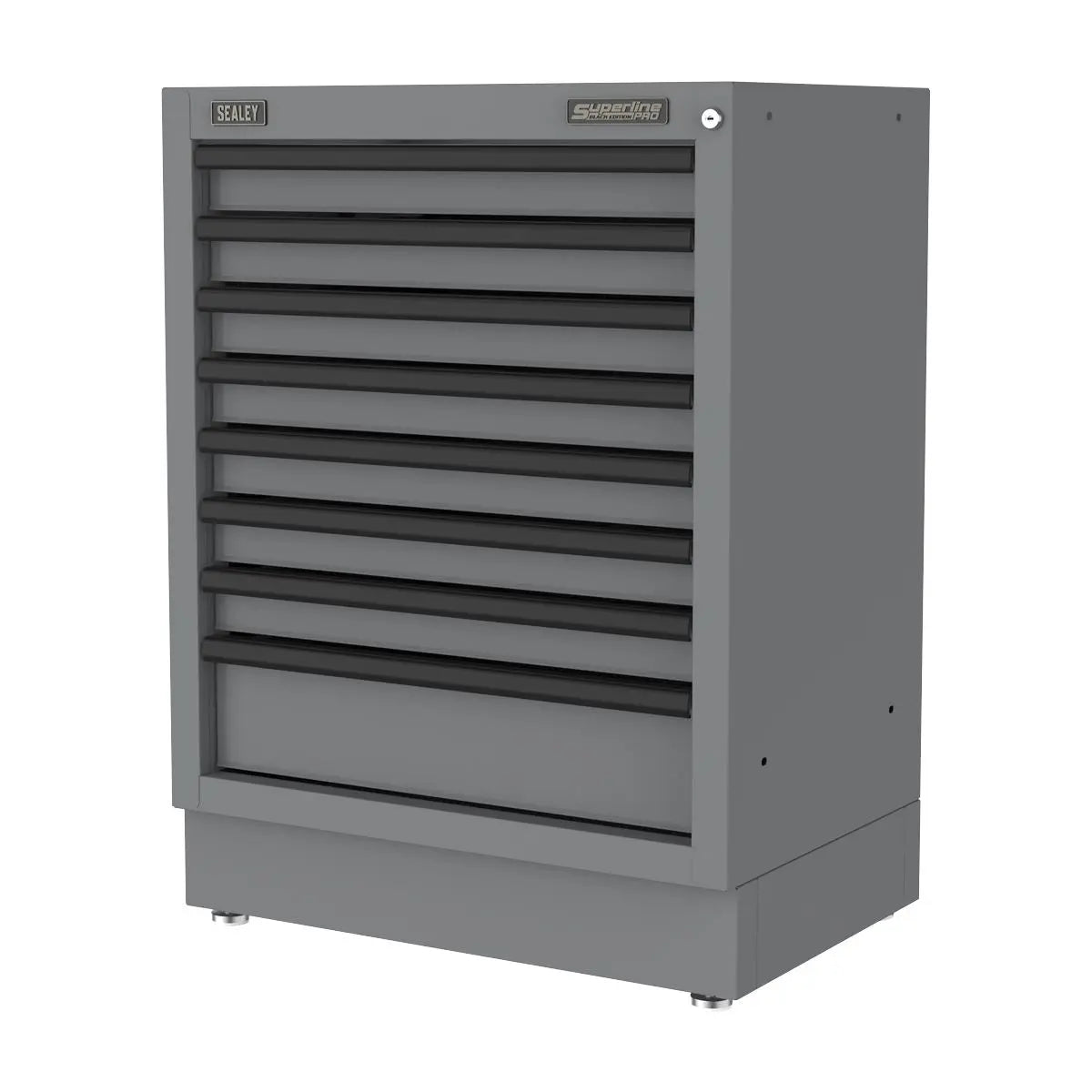Sealey Superline PRO® Black Edition Modular Cabinet 8 Drawer 680mm  White Rose Tools