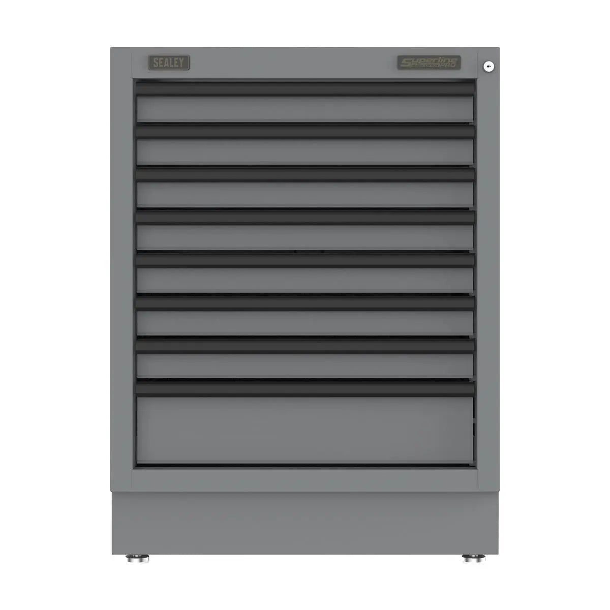 Sealey Superline PRO® Black Edition Modular Cabinet 8 Drawer 680mm  White Rose Tools