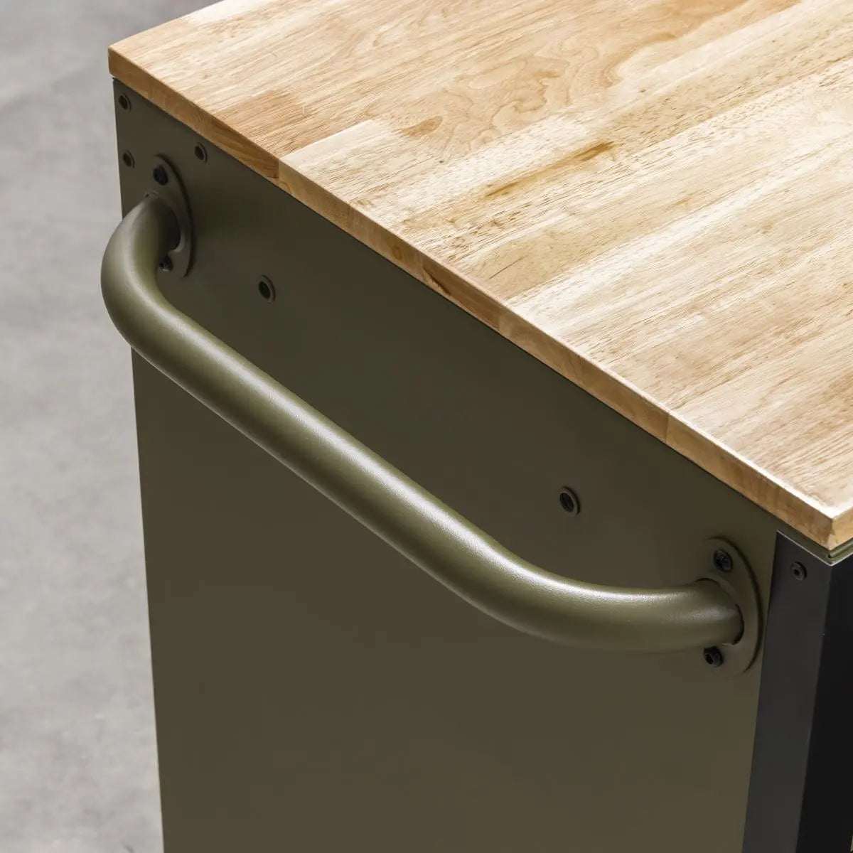 Sealey Superline PRO® Mobile Trolley with Wooden Worktop & Power Bar 10 Drawer 1320mm - White Rose Tools