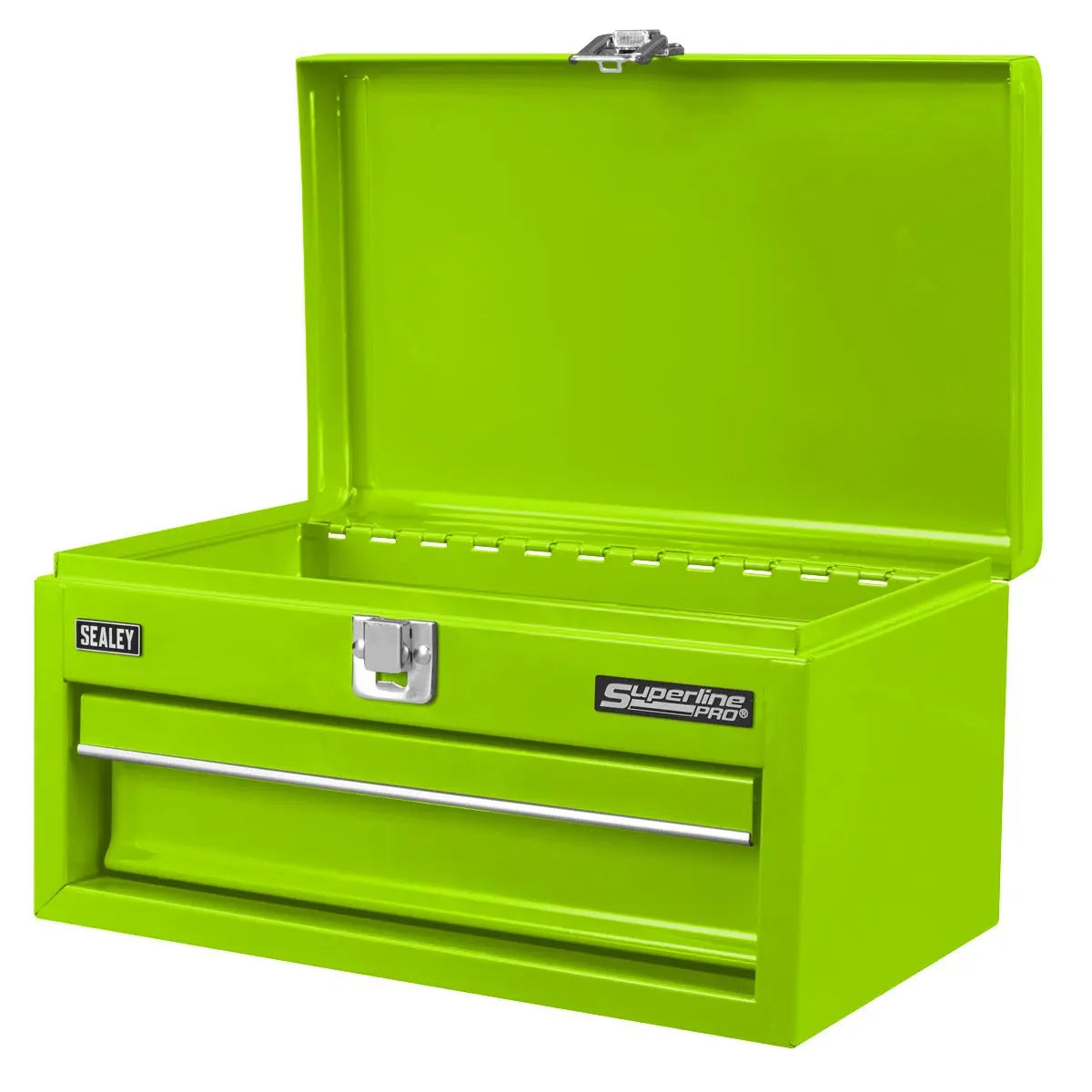 Sealey Superline Pro 1 Drawer Mini Toolbox Green  White Rose Tools