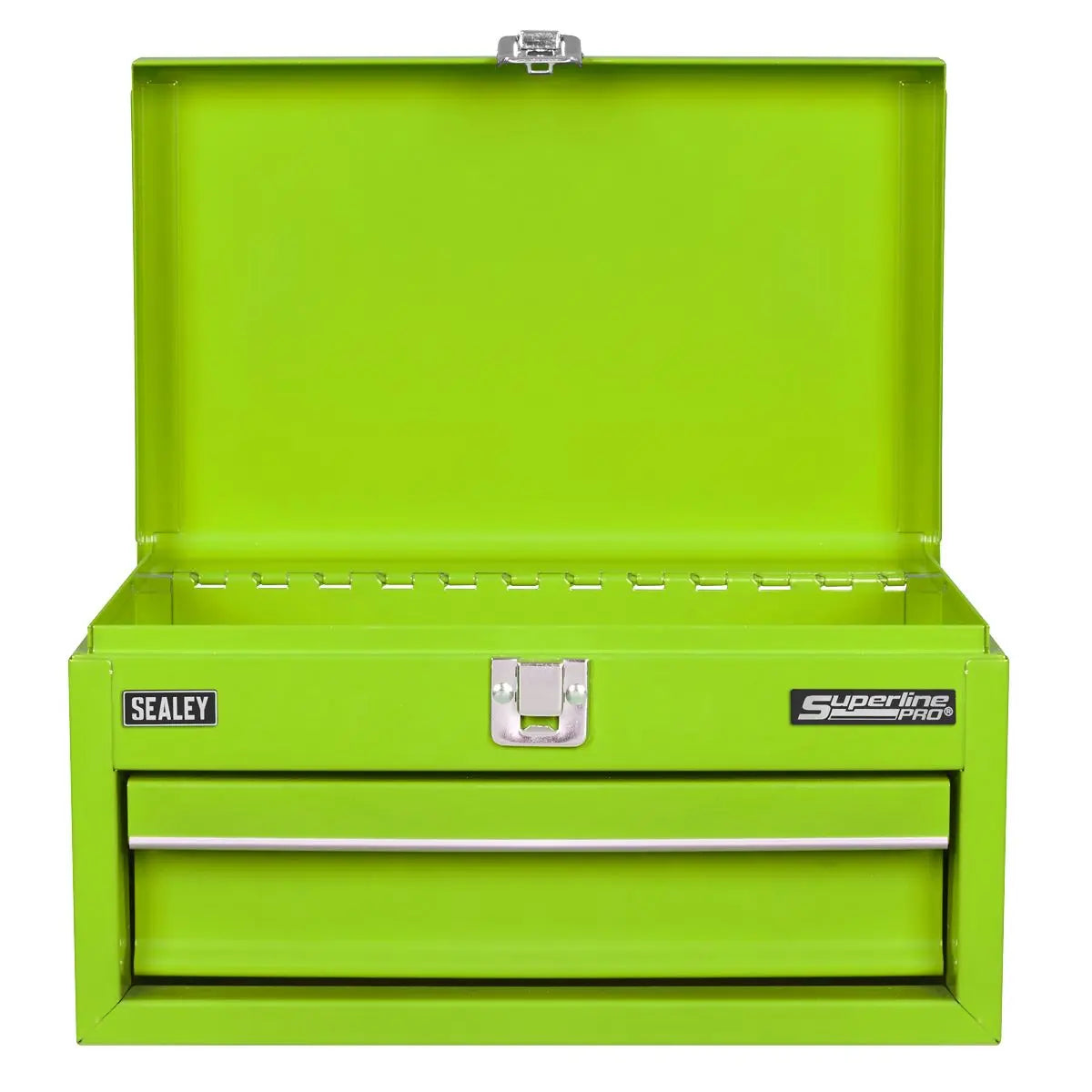 Sealey Superline Pro 1 Drawer Mini Toolbox Green  White Rose Tools