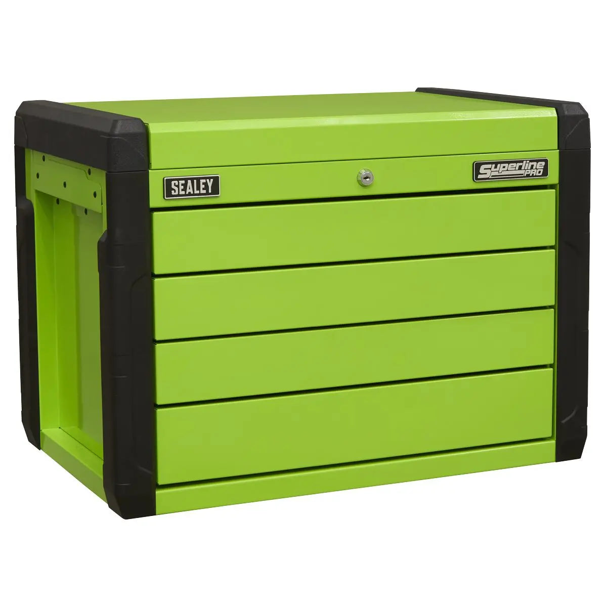 Sealey Superline Pro 4 Drawer Push-to-Open Topchest with Ball-Bearing Slides - Green 