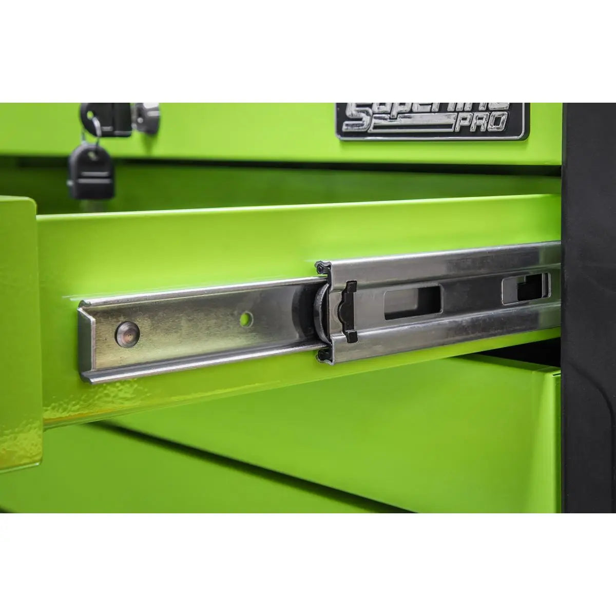 Sealey Superline Pro 4 Drawer Push-to-Open Topchest with Ball-Bearing Slides - Green 
