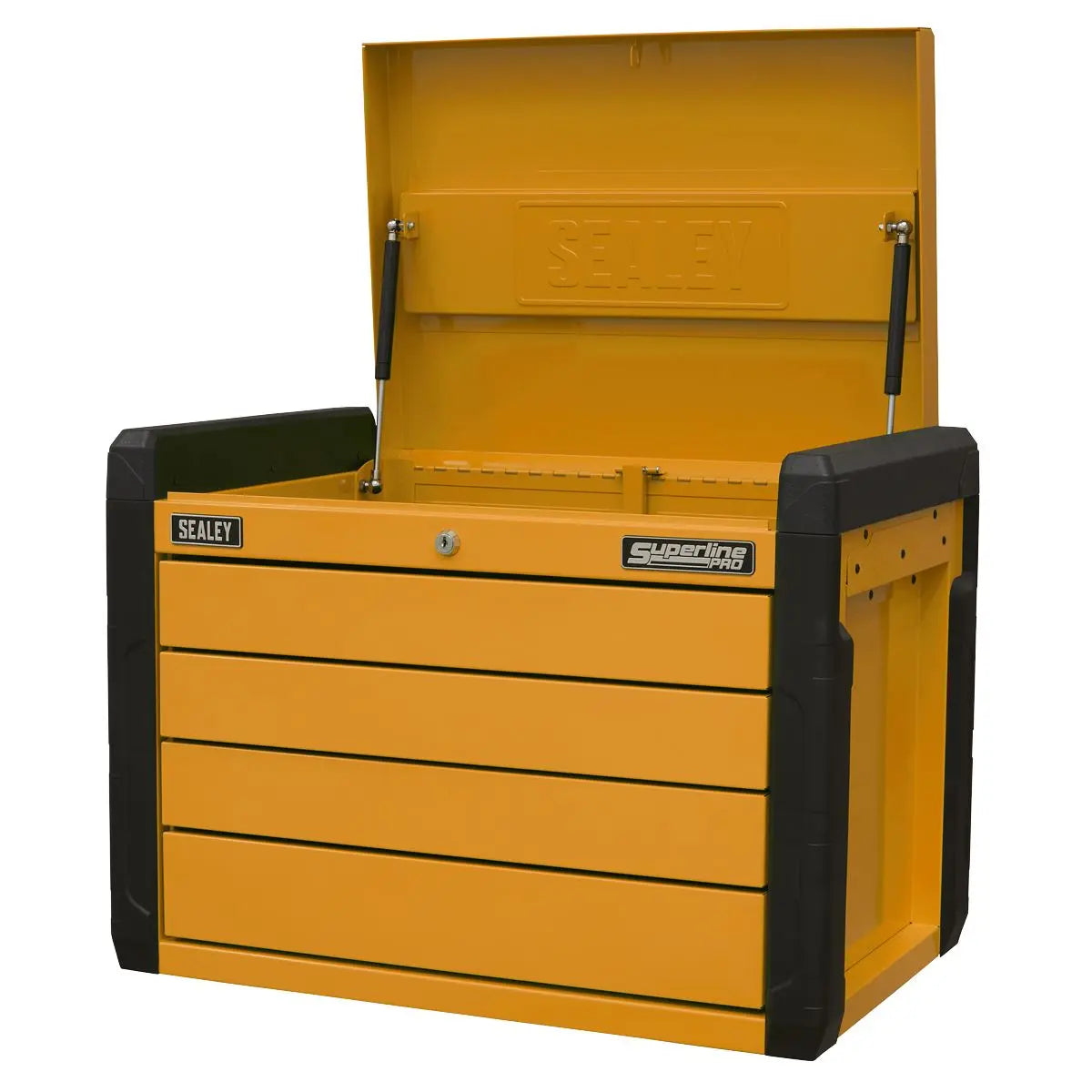 Sealey Superline Pro 4-Drawer Push-to-Open Topchest with Ball-Bearing Slides - Orange 
