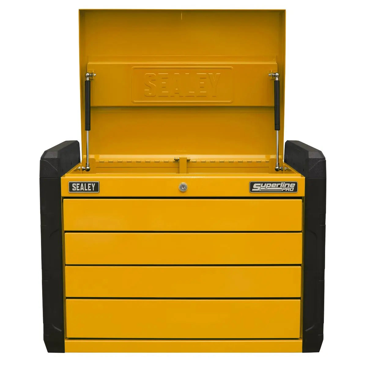 Sealey Superline Pro 4-Drawer Push-to-Open Topchest with Ball-Bearing Slides - Orange 