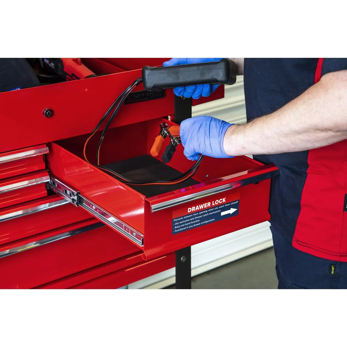 Sealey Superline Pro Heavy-Duty Mobile Tool & Parts Trolley with 5 Drawers & Lockable Top 