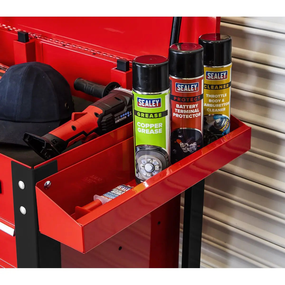 Sealey Superline Pro Heavy-Duty Mobile Tool & Parts Trolley with 5 Drawers & Lockable Top 