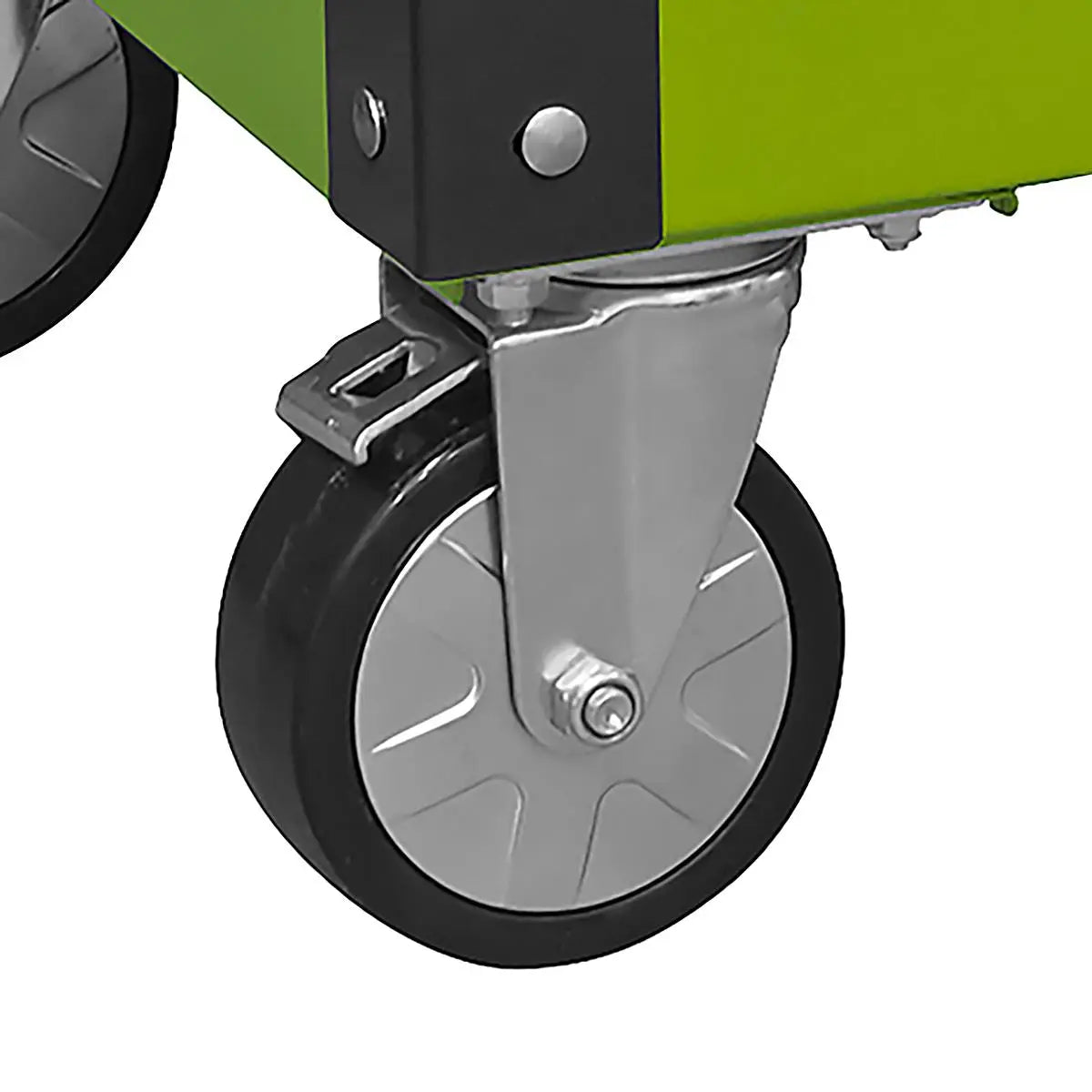 Sealey Superline Pro Heavy-Duty Mobile Tool & Parts Trolley with 5 Drawers and Lockable Top- Hi-Vis Green 