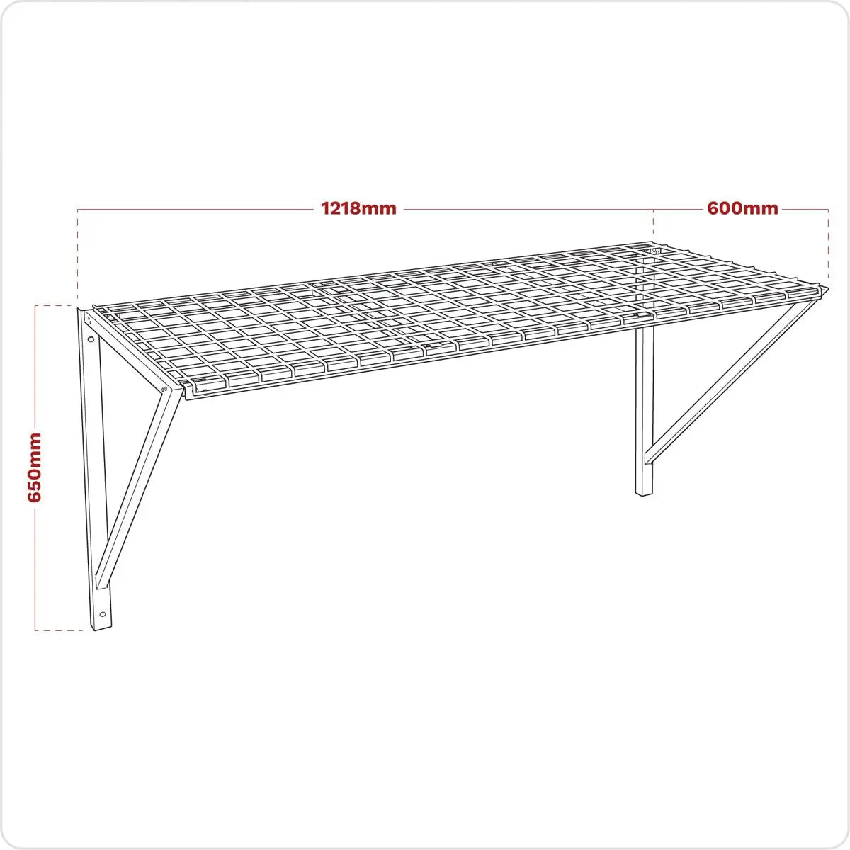 Sealey Superline Pro Heavy-Duty Wall Mounted Storage Rack  White Rose Tools