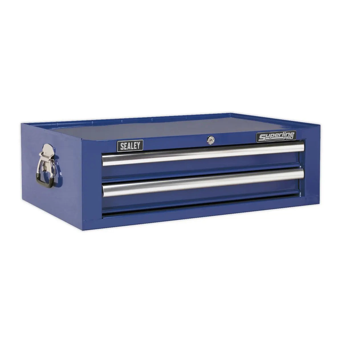 Sealey Superline Pro Mid-Box 2 Drawer Tool Chest with Ball-Bearing Slides - Blue 