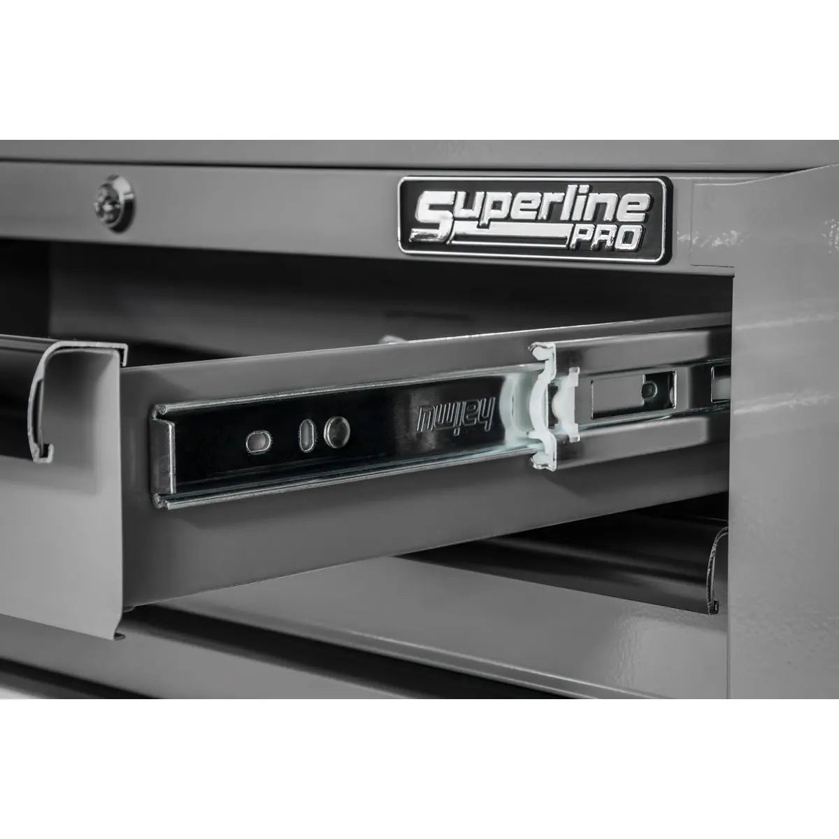Sealey Superline Pro Mid-Box Tool Chest 2 Drawer with Ball-Bearing Slides - Grey/Black  White Rose Tools